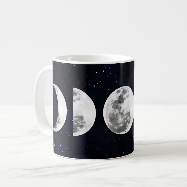Taza De Café Fases de la Galaxia de la Luna (Anverso izquierdo)