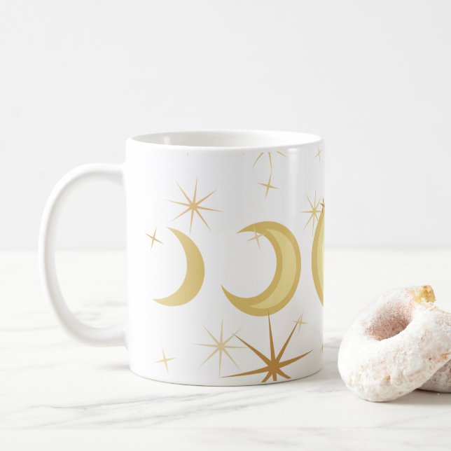 Taza De Café Fases de la Luna (Con donut)
