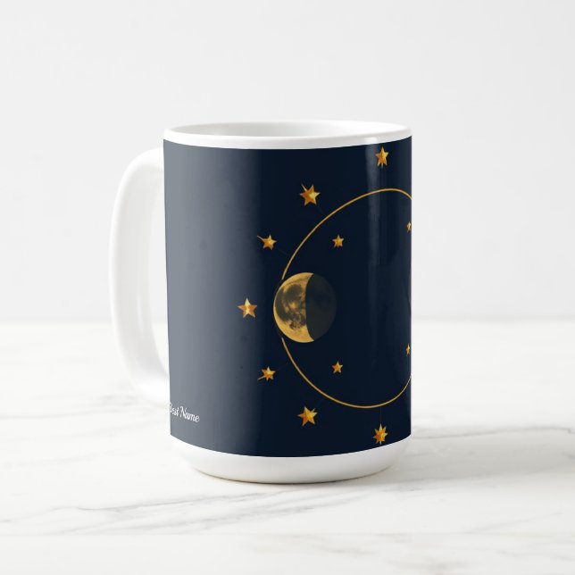 Taza de café Fases lunares celestiales (Anverso izquierdo)