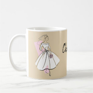 Taza De Café Fashion Bride Neutral Name mug