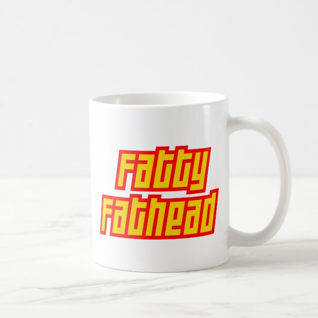 Taza De Café Fathead graso (Derecha)
