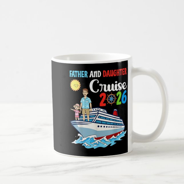 Taza De Café Father &amp; Daughter Cruise 2026 Family Vacation  (Derecha)