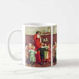 Taza De Café Father Christmas Blowing The Horn
