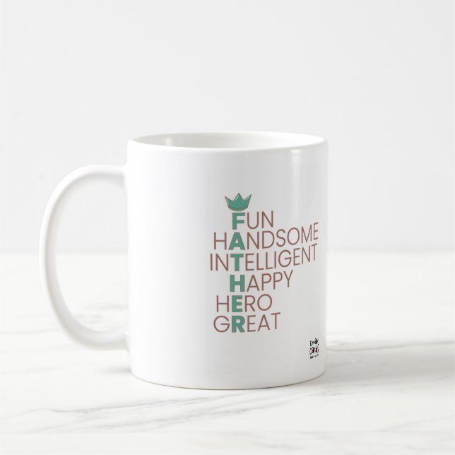 Taza De Café Father's Day - Crossword theme (Izquierda)