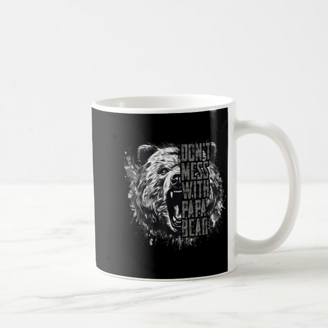 Taza De Café Father's Day Don't Mess With Papa Bear  (Derecha)