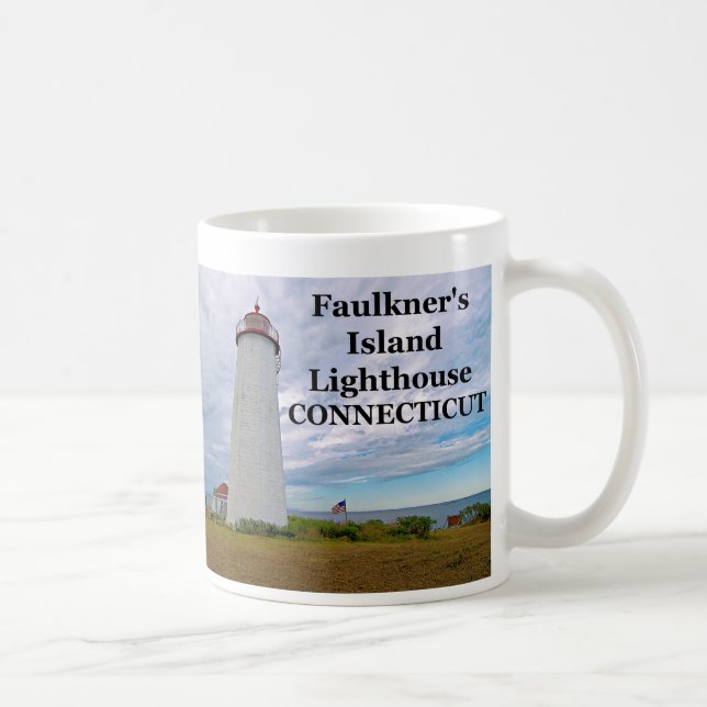 Taza De Café Faulkner's Island Lighthouse, Connecticut Mug (Derecha)