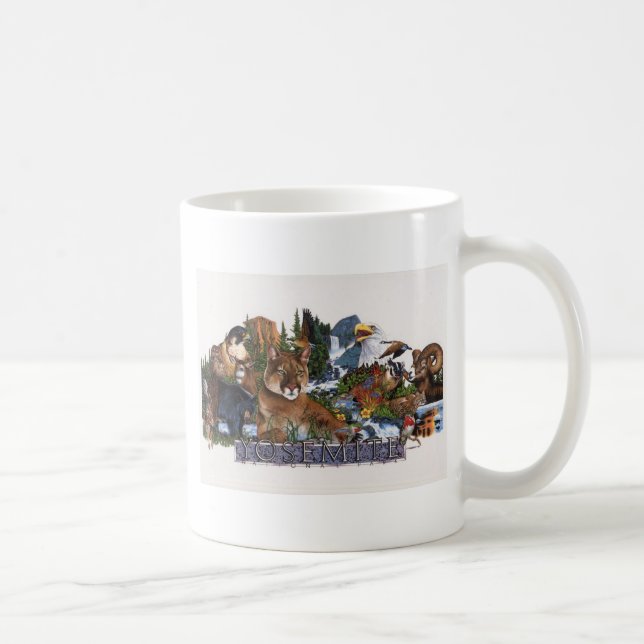 Taza De Café Fauna de Yosemite (Derecha)