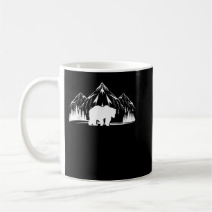Taza De Café Fauna silvestre: oso natural Árboles de montaña al