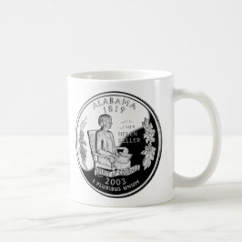 Taza De Café Faux Alabama State Quarter Spirit of Courage