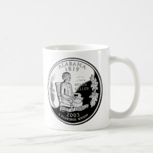 Taza De Café Faux Alabama State Quarter Spirit of Courage