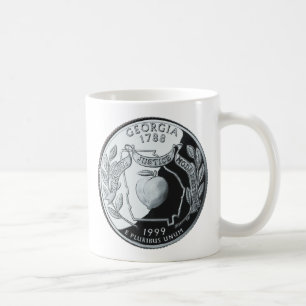 Taza De Café Faux Georgia State Quarter