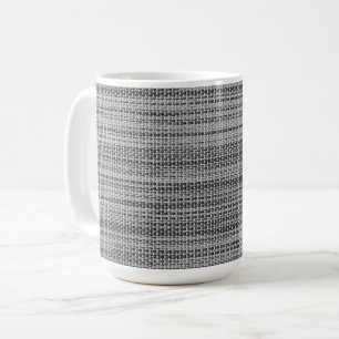 Taza De Café Faux Gray Fabric Mug