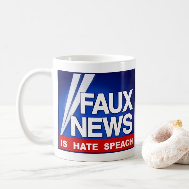 Taza De Café Faux News (Con donut)