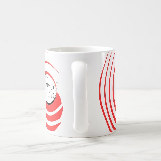 Taza De Café Favor de Dios Mug - Bizcocho rojo y blanco (Mango)