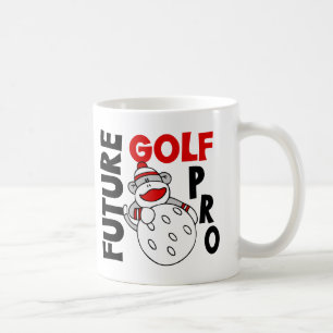 Taza De Café Favorable mono futuro del calcetín de golf