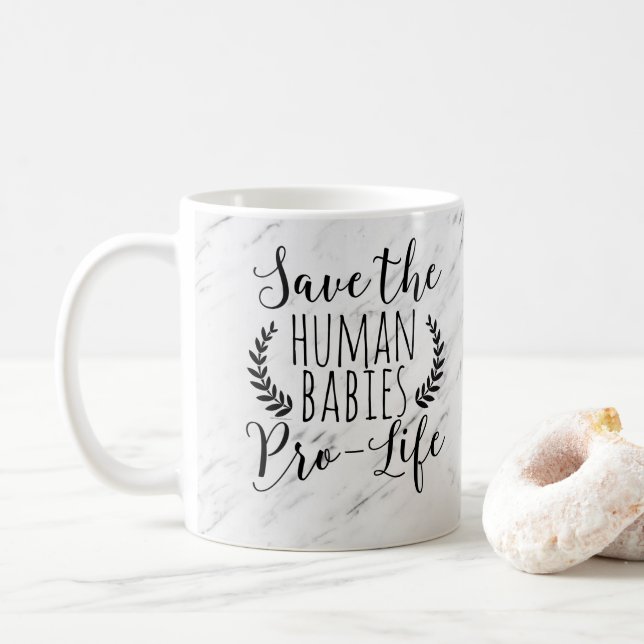Taza De Café Favorable reserva del regalo de la vida los bebés (Con donut)