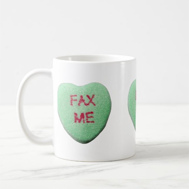 Taza De Café Fax Me Heart (Izquierda)