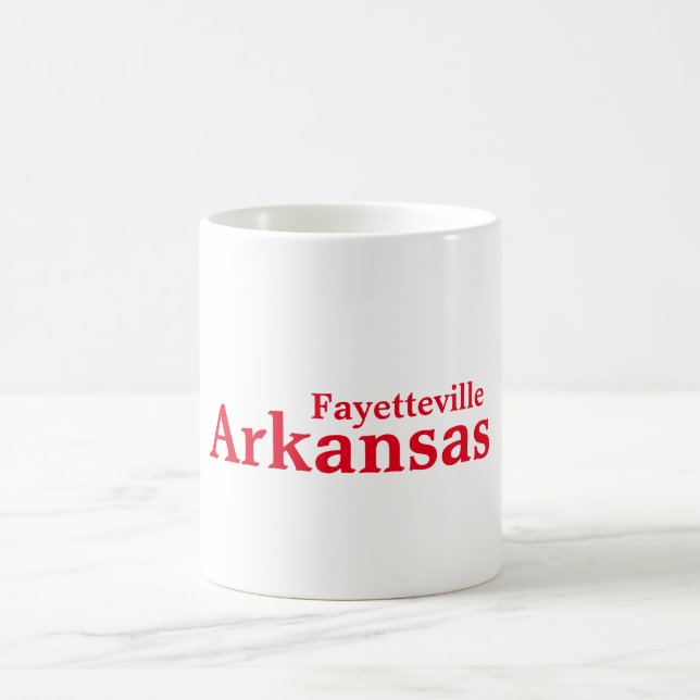 Taza De Café Fayetteville, Arkansas Mug (Centro)