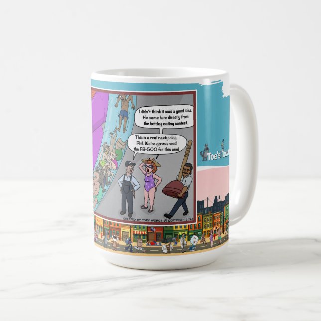 Taza De Café FB-500 | Absurd Visual Humor Classic (Anverso derecho)
