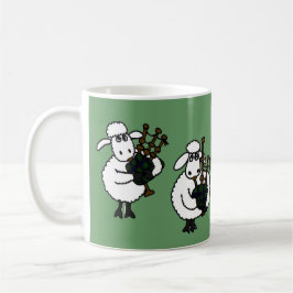 Taza De Café FB ovejas impresionantes que tocan las gaitas