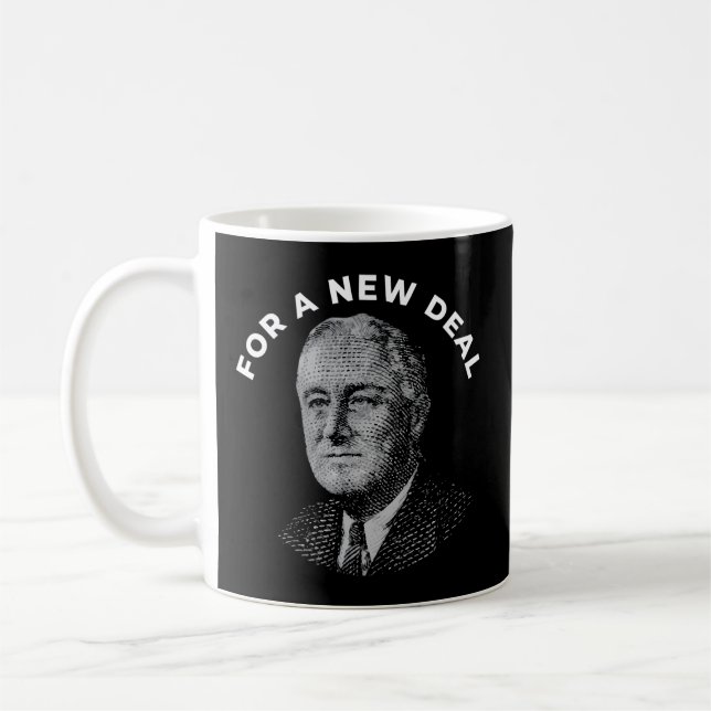 Taza De Café Fdr New Deal Demócrata Franklin Delano Roosevelt N (Izquierda)