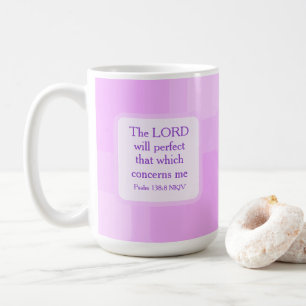 Taza De Café Fe bíblica púrpura suave Inspiradora