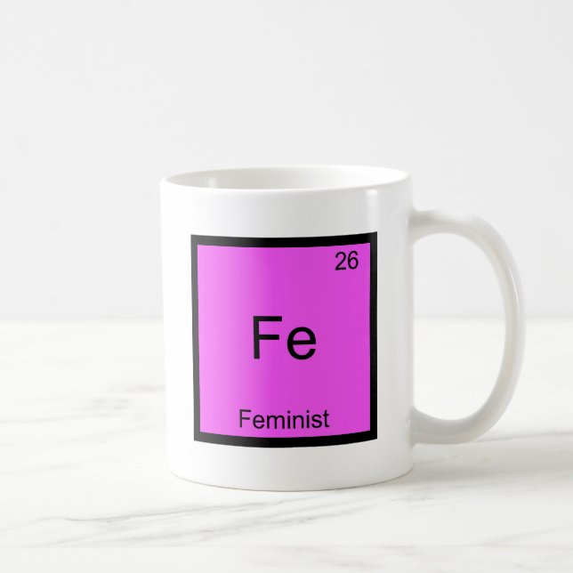 Taza De Café FE - Camiseta divertida feminista del símbolo del (Derecha)
