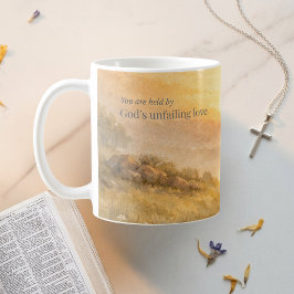 Taza De Café Fe Cristiana del Amor Inquebrantable de Dios