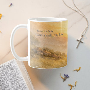 Taza De Café Fe Cristiana del Amor Inquebrantable de Dios