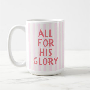 Taza De Café Fe Cristiana Raya Rosa Biblia Cita Cozy Cute