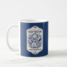 Taza De Café Fe Cristiana Versículo Bíblico Religioso Costero