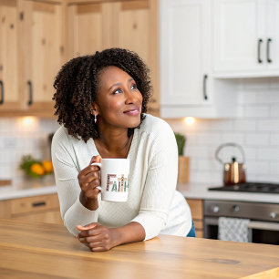 Taza De Café Fe Cute Colorful Bible versus Typography Quita