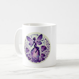 Taza De Café Fe de hadas púrpura antimetistas