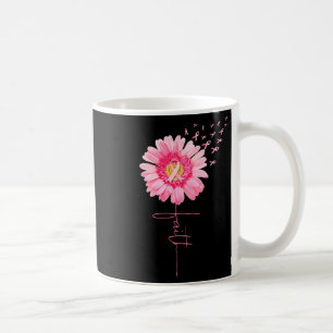 Taza De Café Fe de la margarita rosada - Conciencia sobre el cá