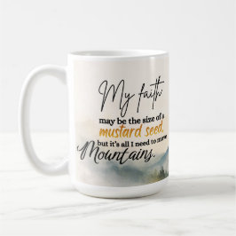 Taza De Café Fe de la Semilla de Mostaza