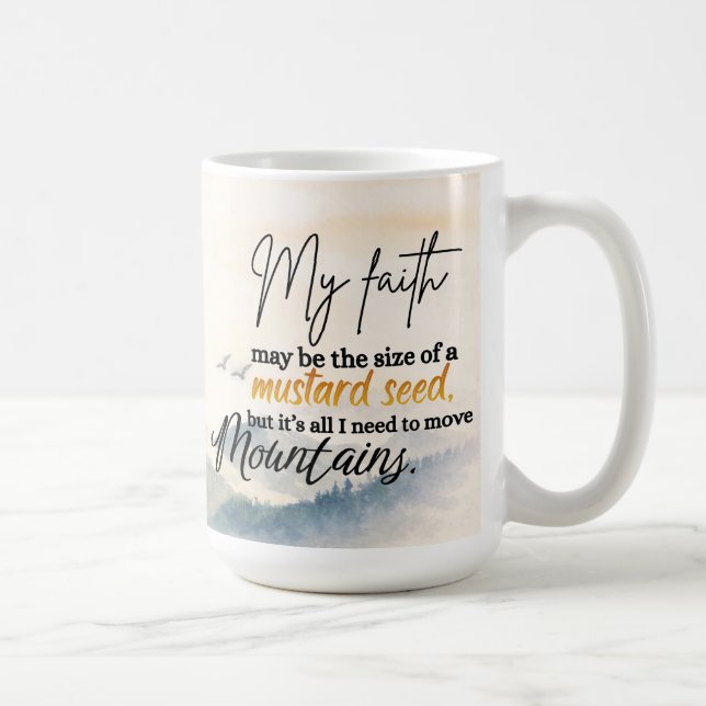 Taza De Café Fe de la Semilla de Mostaza (Derecha)