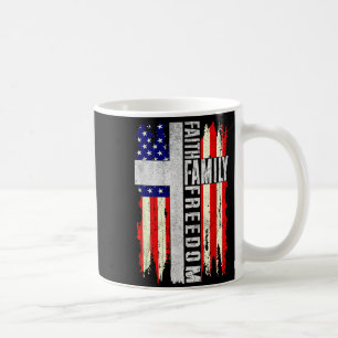Taza De Café Fe Doméstica de la Fe - Vintage Patriótico Cristia