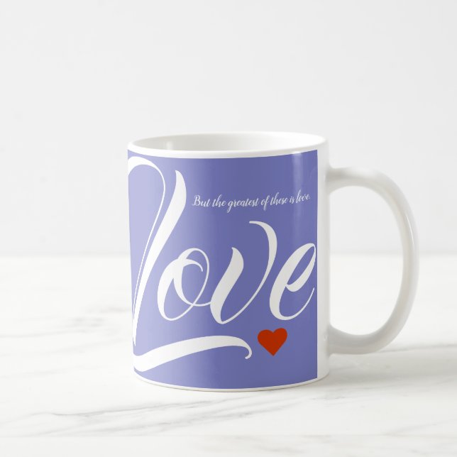 Taza De Café Fe, esperanza y amor (Derecha)