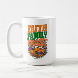 Taza De Café Fe, familia, fiesta - Efesios 5:20