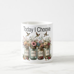 Taza De Café Fe inspiradora Esperanza Amar Jars Joy