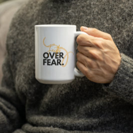 Taza De Café Fe sobre el miedo