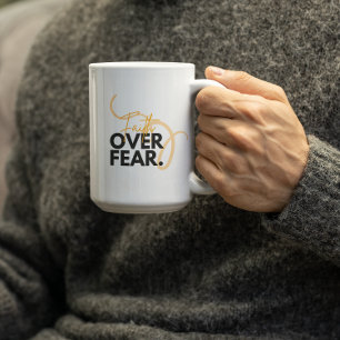Taza De Café Fe sobre el miedo