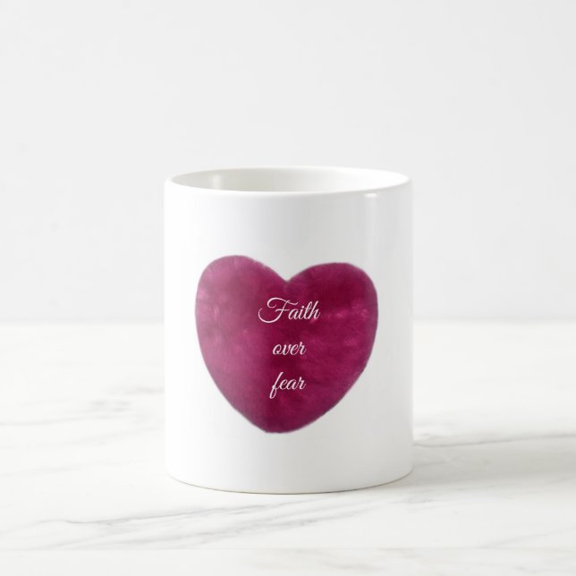Taza De Café Fe sobre miedo (Centro)
