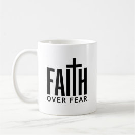 Taza De Café Fe sobre Miedo