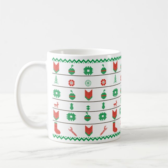 Taza De Café Fea Feliz Navidad (Izquierda)