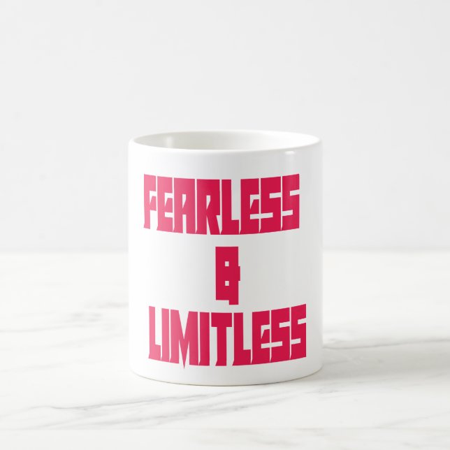 Taza De Café Fearless & Limitless  (Centro)