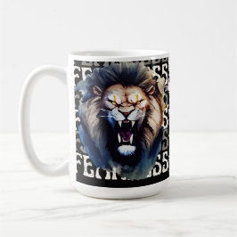 Taza De Café Fearless Roar – Bold Lion