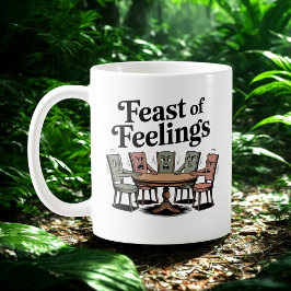 Taza De Café Feast of Feelings | Holiday Table Chaos Humor