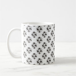 Taza De Café Feathered Hex Elegance