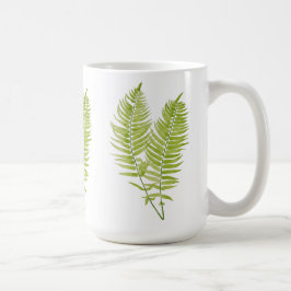 Taza De Café Feathery Fern en un tazón clásico
